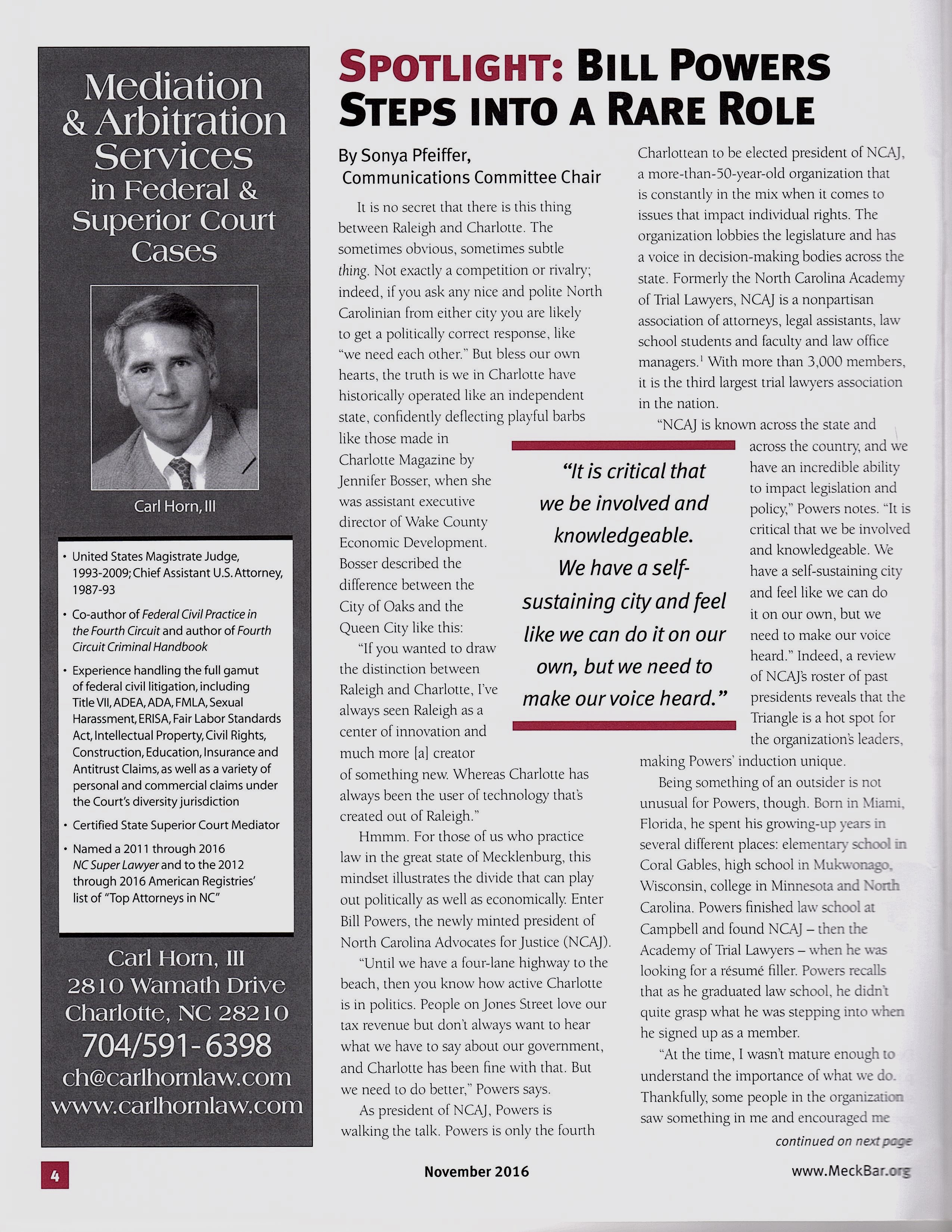 bill-powers-steps-into-rare-role-charlotte-nc