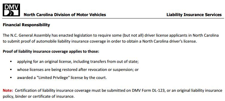 Dl 123 Insurance Form Nc INSURANCE DAY