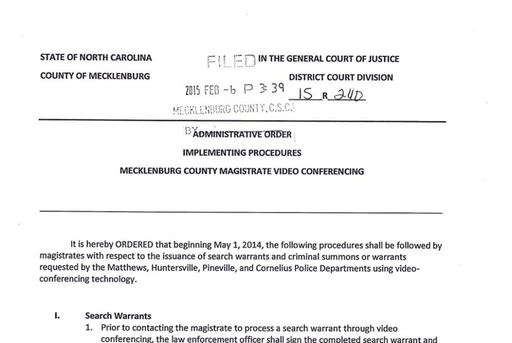 Magistrate Videoconferencing