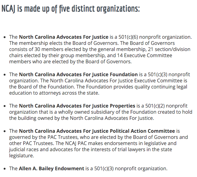 North Carolina Advocates for Justice Organization