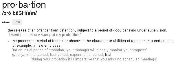 Probation in North Carolina