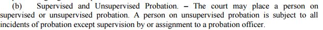 Unsupervised Probation 2016