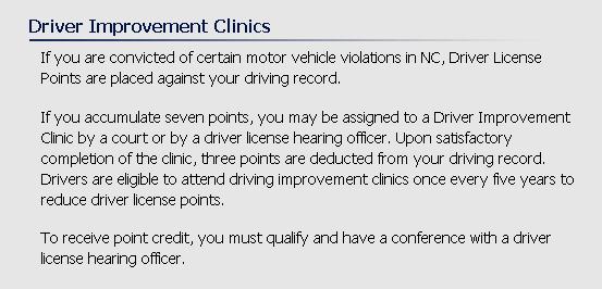 driver improvement clinics