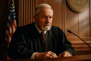 BILL-OF-RIGHTS-NORTH-CAROLINA IMAGE REPRESENTING JUDGE LISTENING TO TESTIMONY